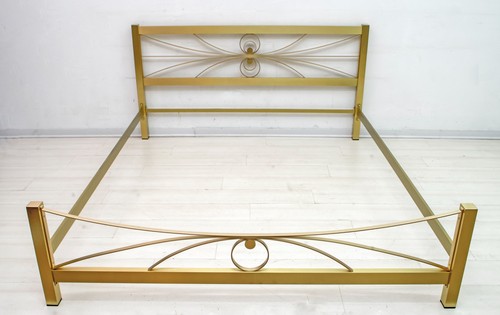 Letto matrimoniale ottone - matrimoniale, in