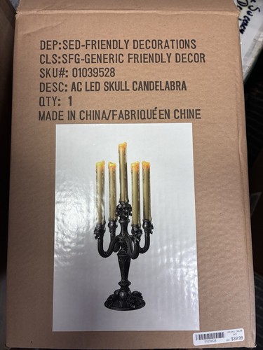 Candelabro teschio led - ac,