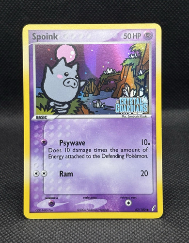 Carta pokémon spoink - pokémon, 62/100