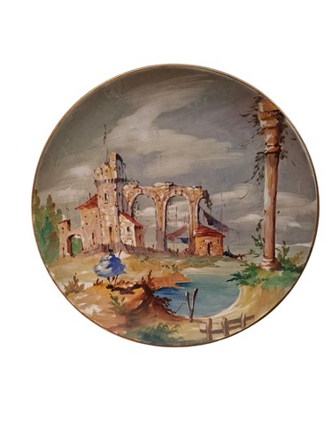 Cantagalli piatto maiolica - piatto,
