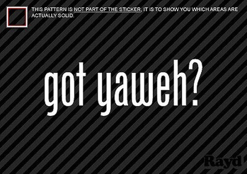 Got yaweh adesivo - (2),
