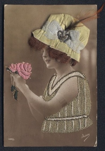 Cartolina per capelli veri