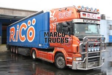 LKW Foto Scania R 580 Planensattelzug Deutschland orange RiCö #d2bs