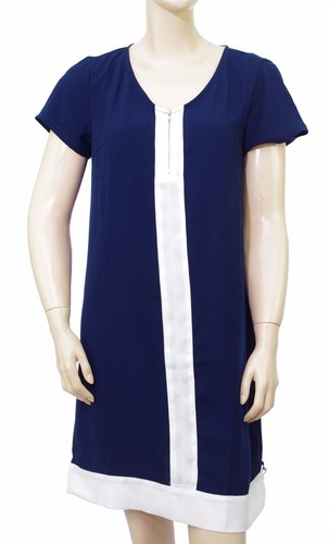 Abito donna blu - blu, bianco