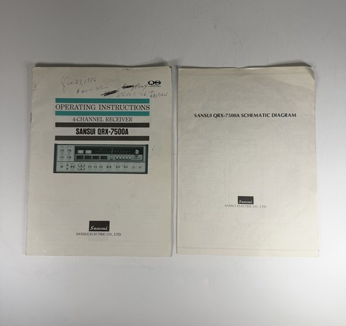 Sansui qrx 7500a ricevitore - sansui, qrx-7500a