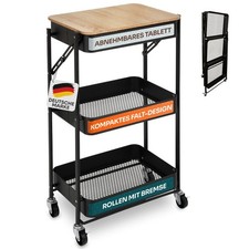 Carrello con ruote carrello di servizio carrello da cucina carrello di nicchia piatto pieghevole scaffale da bagno carrello da bagno