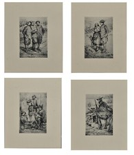 4 VECCHIE STAMPE ALPINI 