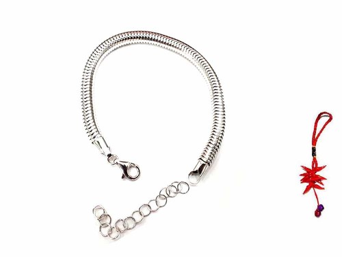 Bracciale snake argento - bracciale,