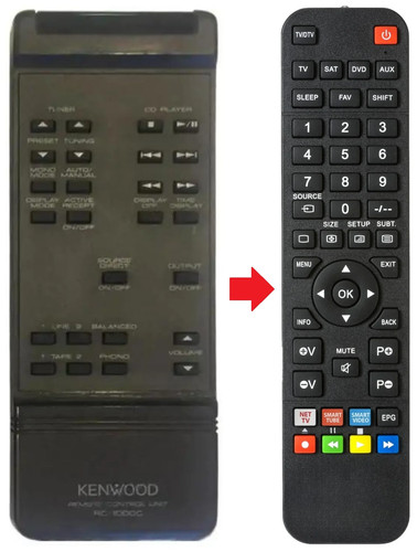 Telecomando adatto per kenwood - adatto,