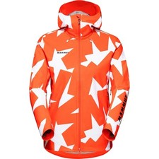 MAMMUT Giacca Donna 160 Anni SO Con Cappuccio Softshell Arancione Rarissima Tg XS Autentica