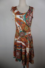 BLUMARINE VESTITO DONNA TG 44 WOMAN CASUAL VINTAGE DRESS ABITO SMANICATO TOP