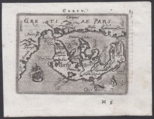 Mappa Dell'Isola Di Corfu