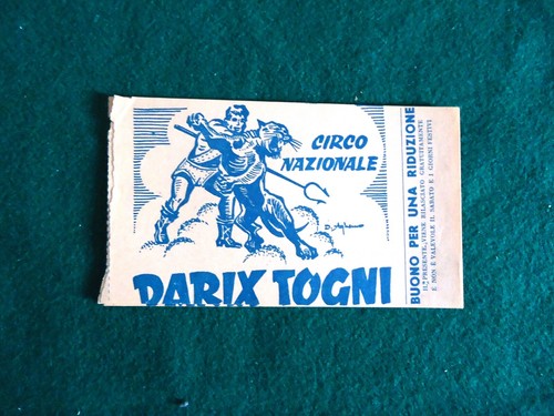 Biglietto circo epoca - biglietto,