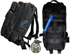 Zaino militare Trekking Escursionism Viaggio Softair Scuola 25 lt incursor Nero 