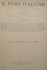 Il Foro italiano. Vol. LXXXVI