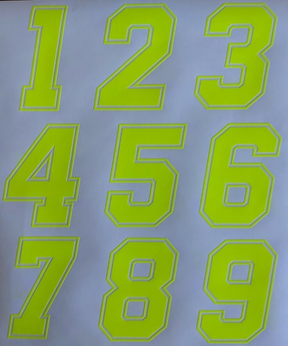 Adesivi moto numeri gara - 3,