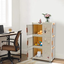 Armadio portaoggetti bagno 3 livelli indipendente dispensa cucina organizer