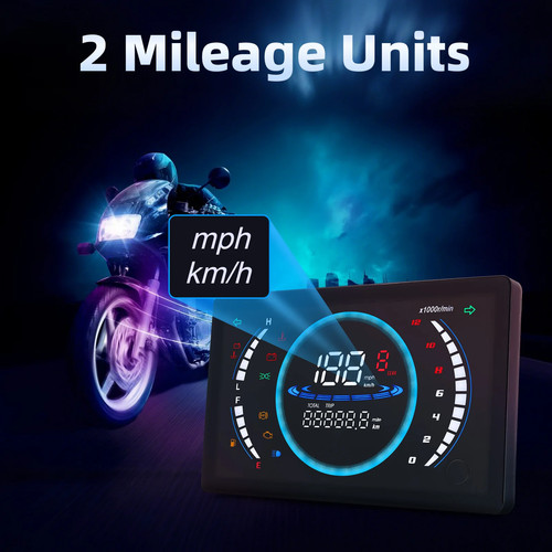 Tachimetro moto 12v - 12v, universale