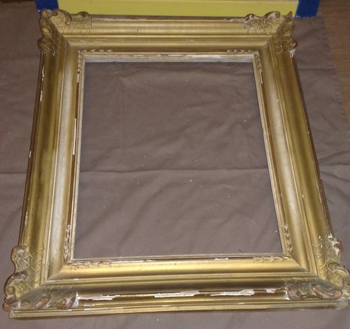Cornice antica legno con - in,