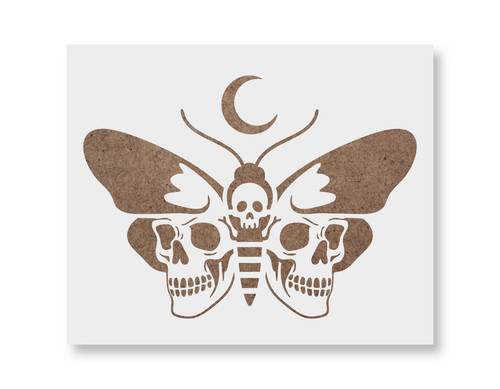 Stencil falena teschio - ,