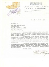 1947 ZEME (PV) Ditta PUGNI Legnami e imballaggi - Lettera per cotiche di pioppo