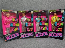 Lotto di 4 Barbie e i Rockers