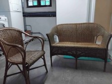 divanetto in midollino usato in ottimo stato