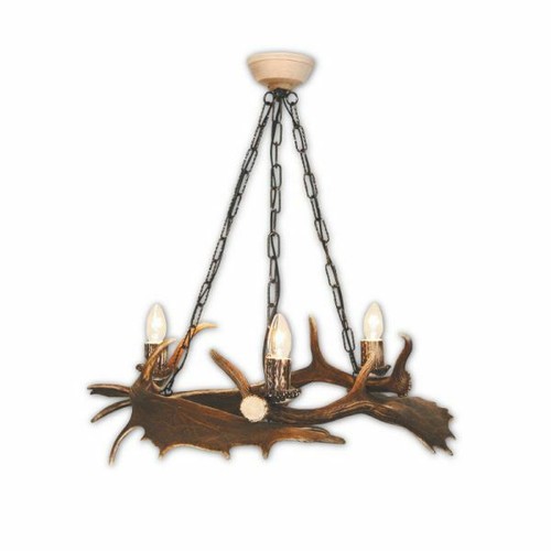 Lampadario con vere - corna, di
