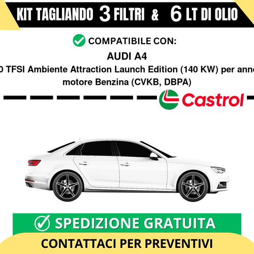 Tagliando per audi - audi, 2.0