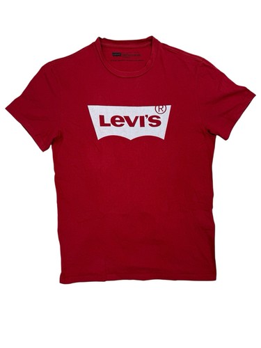 Top levi rosso batwing logo - batwing,