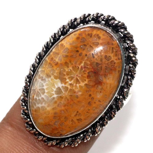 Anello corallo fossile