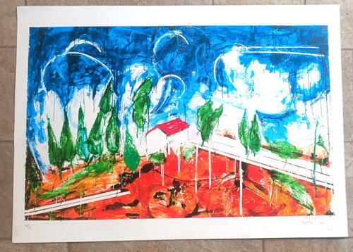 Mario schifano serigrafia - schifano- ,