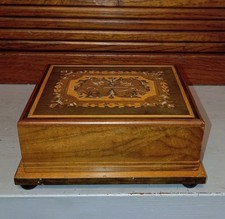 Raro Portasigarette Vintage In Legno Con Intarsi Stile Sorrento Anni '60