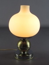 Lampada da tavolo base cromata