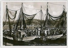 34140 CARTOLINA d'Epoca ASCOLI PICENO: S Benedetto del Tronto - MOTOPESCHERECCI