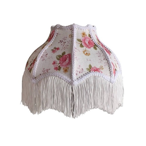 Paralume con frange cupola - con, a
