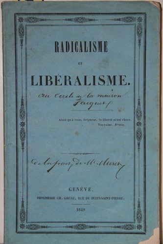 Radicalisme libéralisme - et,