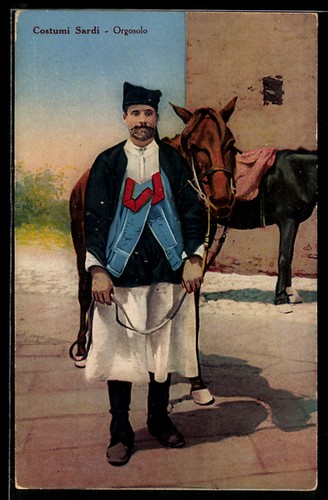 Cartolina orgosolo costumi - orgosolo,,