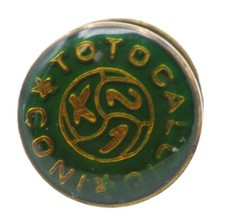 distintivo placca pins totocalcio 1 X 2 calcio schedina coni insegna scommesse