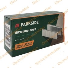 Set graffette Parkside tipo 55 15 mm 20 mm per pinzatrice elettrica/senza fili pistola chiodatrice