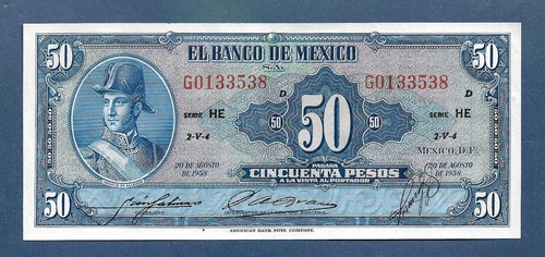 Mexico pesos 1958 - mexico,