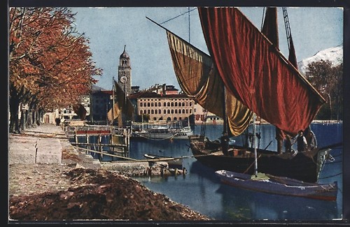 Riva porto sul lago garda - lago,