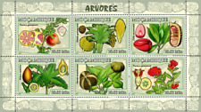 Mozambique 2007 Trees,Fruits,Pomegranate,Palm Tree,Plants,Nature,sheet MNH