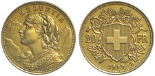 SVIZZERA - MARENGO 20 FRANCHI