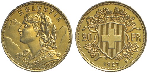 Svizzera marengo 20 franchi - svizzera,