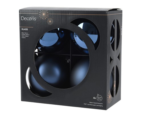 Palline natale vetro 10cm - di,
