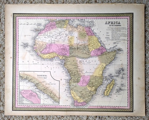 Mappa africa 1849 - mappa,