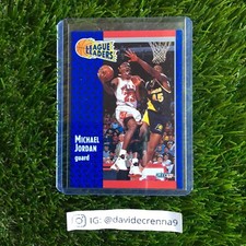 Michael Jordan 1991 Fleer #220 LEAGUE LEADERS