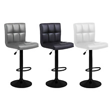 Sgabello Coppia da Bar e Cucina Girevole regolabile con Schienale e Poggiapiedi