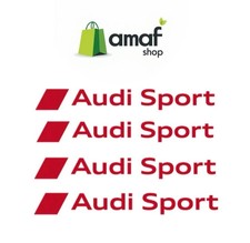 N4 Adesivi Audi Sport finestrino-Cerchi a1 a3 a4 a5 a6 a7 tt q3 q5 S3 S-line q7